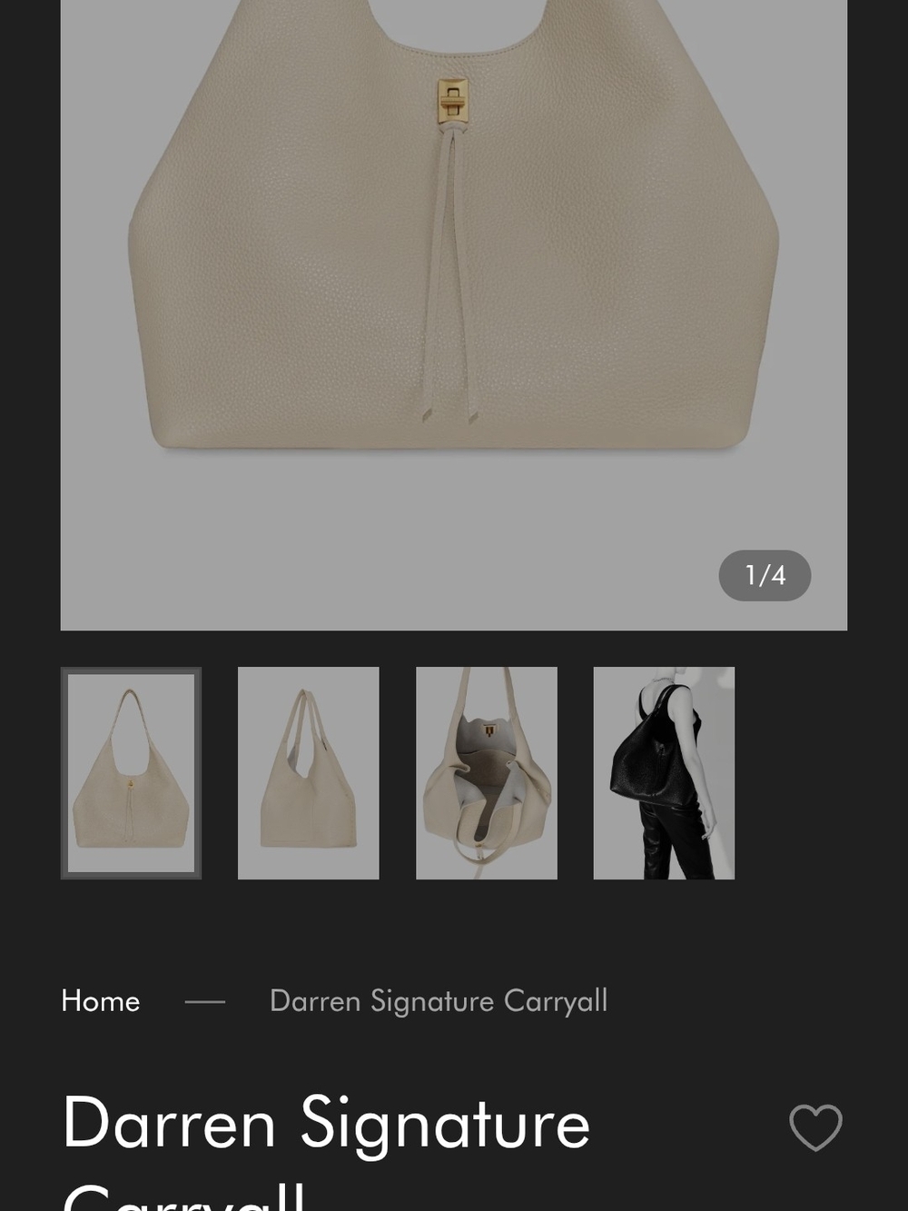 Rebecca Minkoff Darren Signature Carryall — Chocolate Brown Women’s Hobo Bag